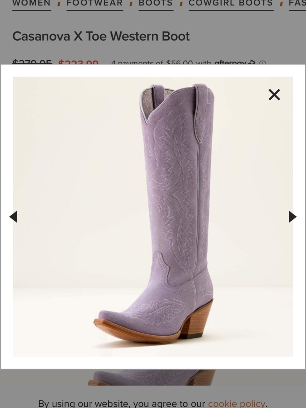 Ariat Casanova boot NWT